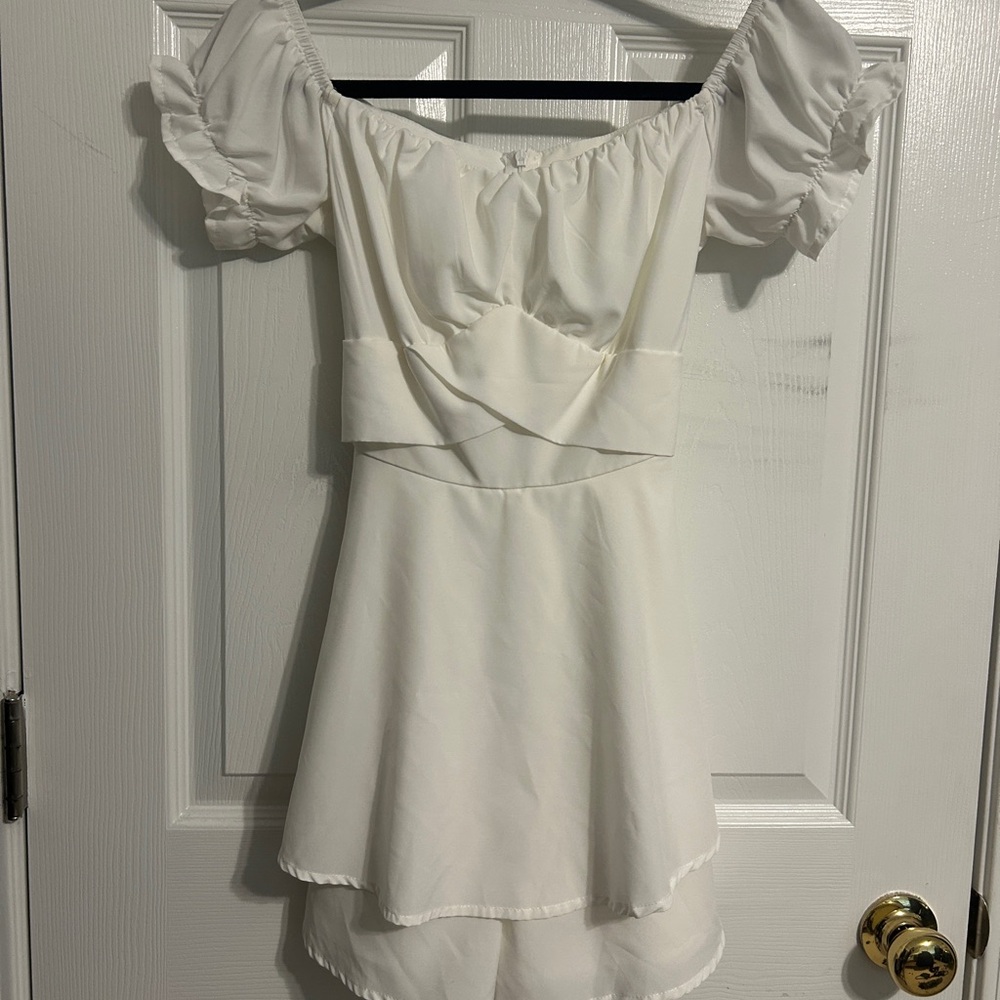 Elegant White Romper